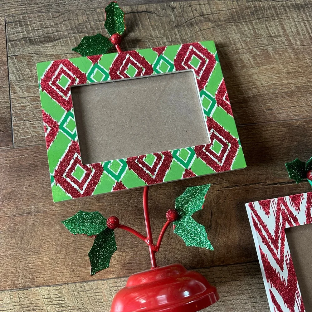 Hobby Lobby Christmas Holiday Picture Frames Red Green